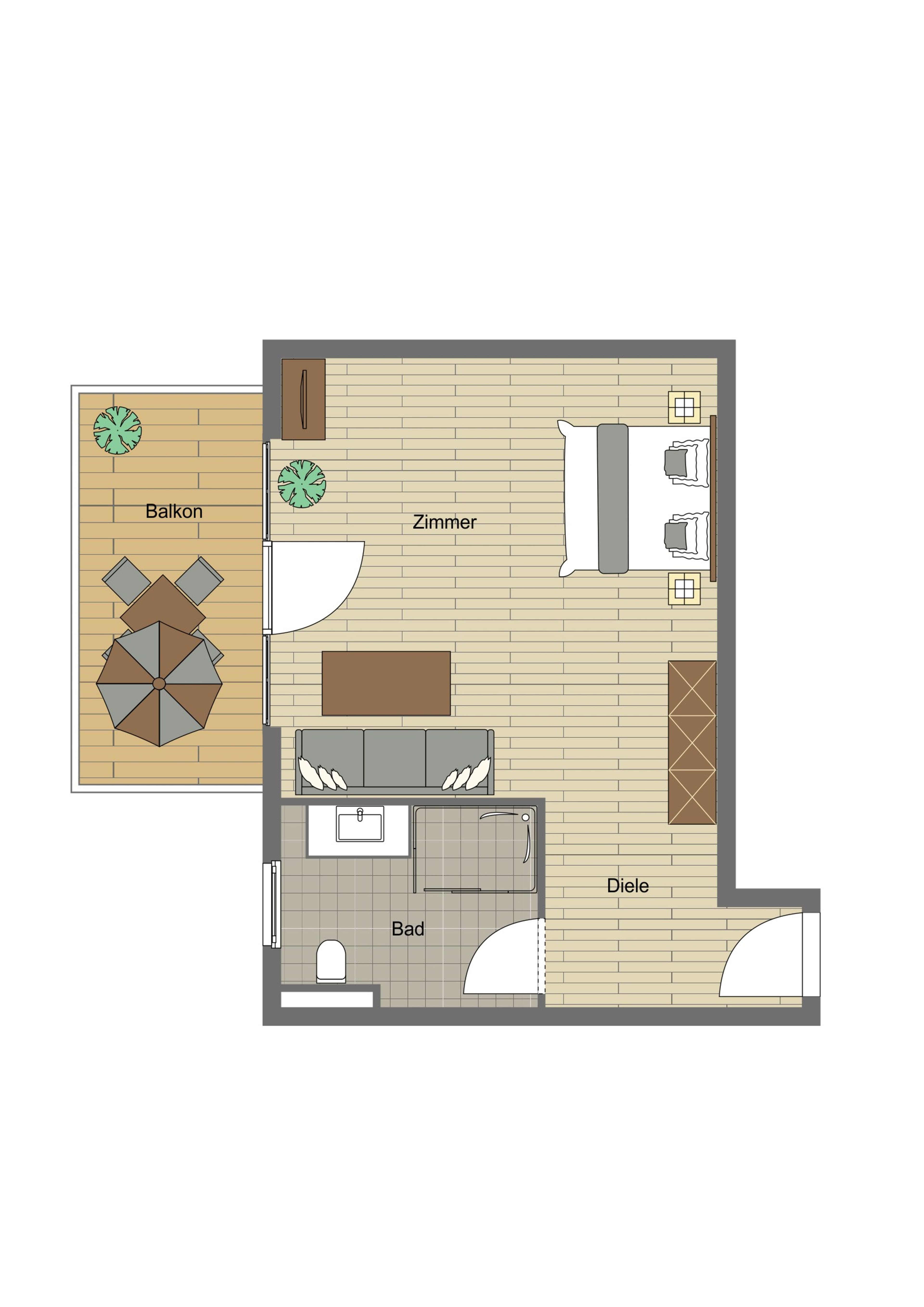 Das Förstereck - Doppelzimmer mit Balkon Deluxe - Image 4