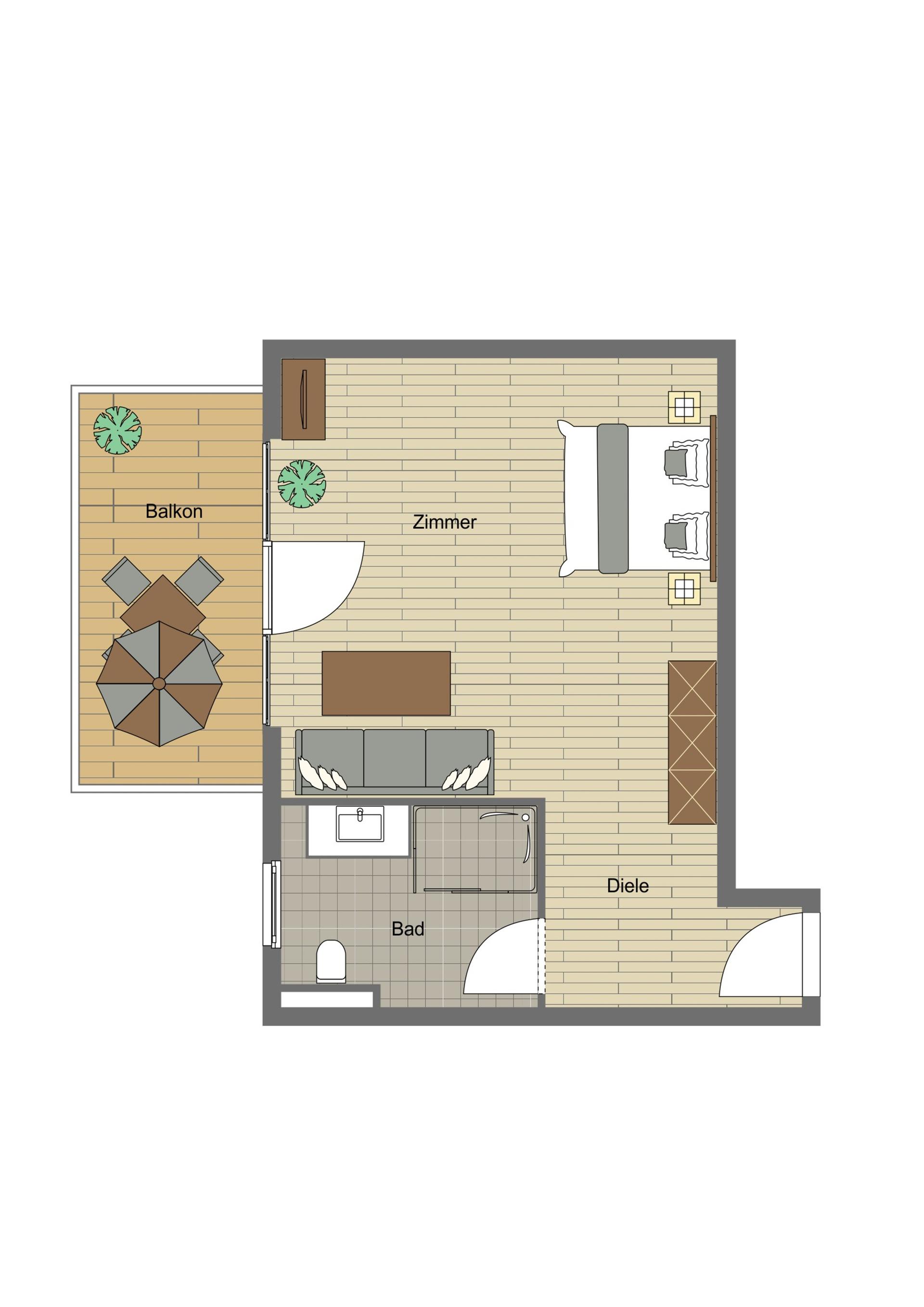 Das Förstereck - Doppelzimmer mit Balkon Deluxe - 6